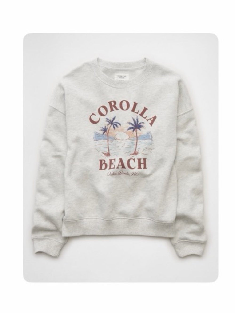 American Eagle Outfitters Corolla Beach Graphic Crewneck